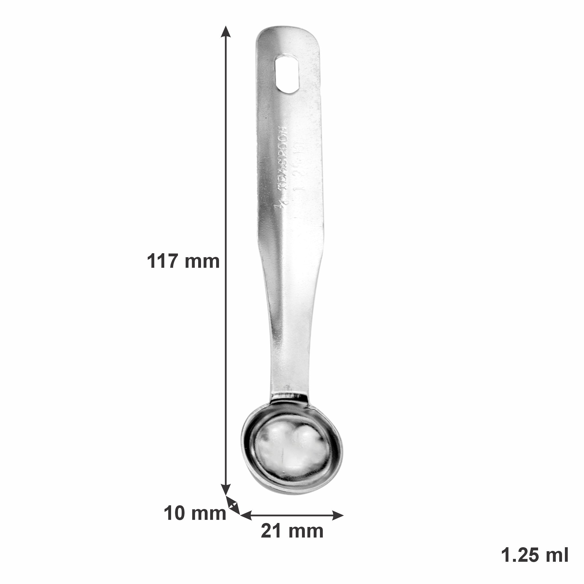 REGENT BAKEWARE DELUXE MEASURING SPOONS ST STEEL 4PK SET, 1/4TSP-1TBSP