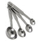 REGENT BAKEWARE DELUXE MEASURING SPOONS ST STEEL 4 PCE SET, 1/4TSP-1TBSP (135X40X25MM)