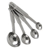 REGENT BAKEWARE DELUXE MEASURING SPOONS ST STEEL 4 PCE SET, 1/4TSP-1TBSP (135X40X25MM)