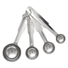 REGENT BAKEWARE DELUXE MEASURING SPOONS ST STEEL 4 PCE SET, 1/4TSP-1TBSP (135X40X25MM)