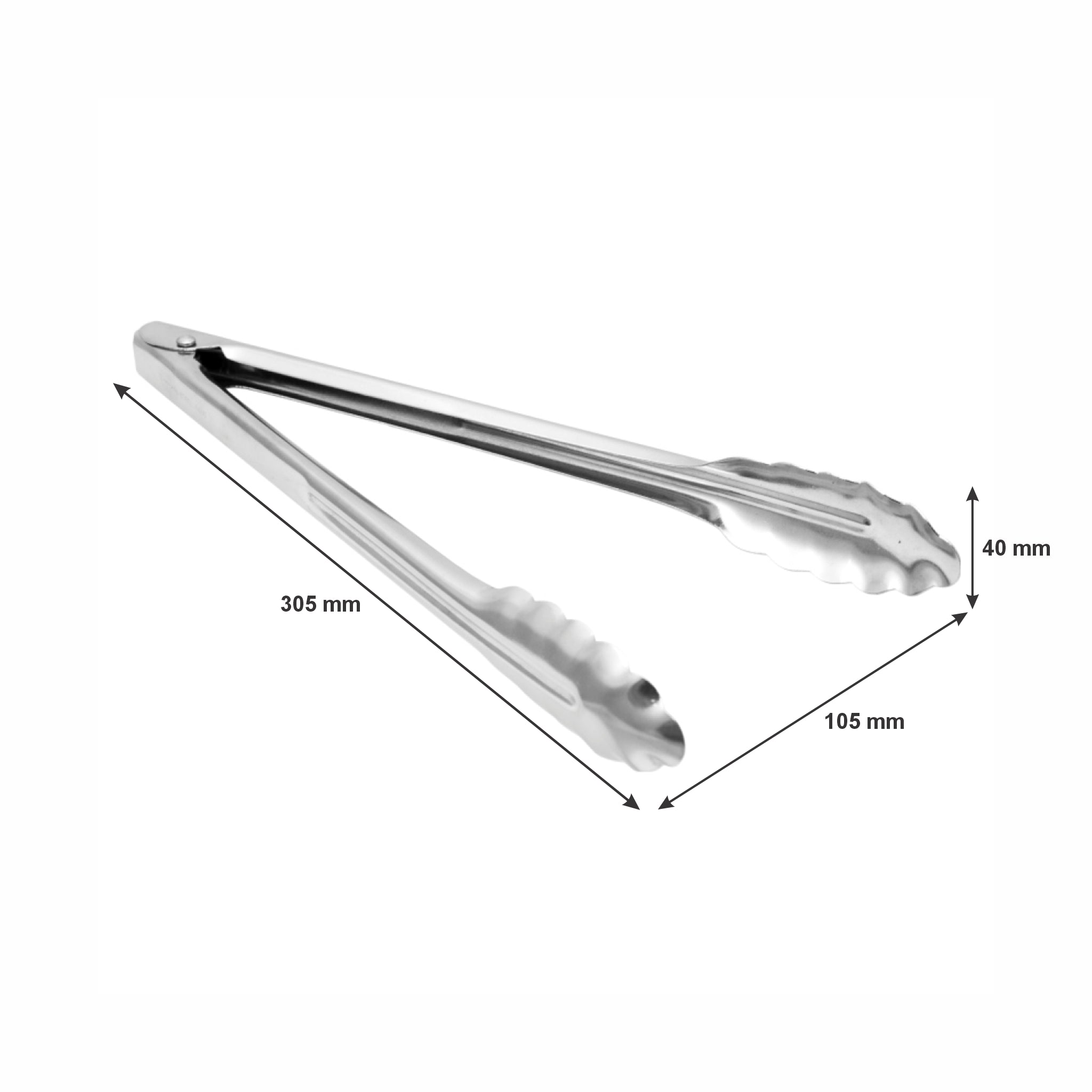 REGENT UTILITY TONG STAINLESS STEEL, 305MM
