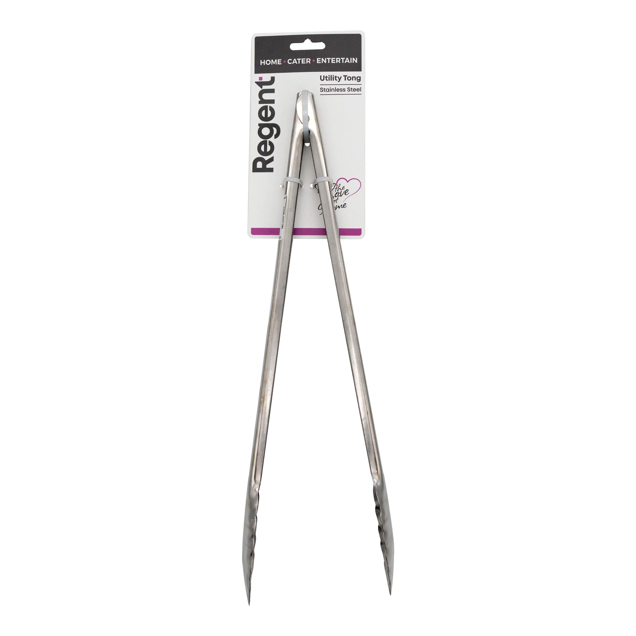 REGENT UTILITY TONG STAINLESS STEEL, 405MM