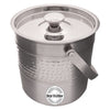 BAR BUTLER ICE BUCKET HAMMERED WITH LID AND HANDLE ST STEEL, 2.7L