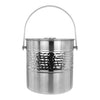 BAR BUTLER ICE BUCKET HAMMERED WITH LID AND HANDLE ST STEEL, 2.7L