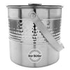 BAR BUTLER ICE BUCKET HAMMERED WITH LID ST STEEL, 2.7L