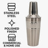 BAR BUTLER COCKTAIL SHAKER HAMMERED ST STEEL, 550ML