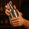 BAR BUTLER COCKTAIL SHAKER HAMMERED ST STEEL, 550ML