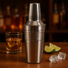 BAR BUTLER COCKTAIL SHAKER HAMMERED ST STEEL, 550ML