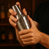 BAR BUTLER COCKTAIL SHAKER HAMMERED ST STEEL, 550ML