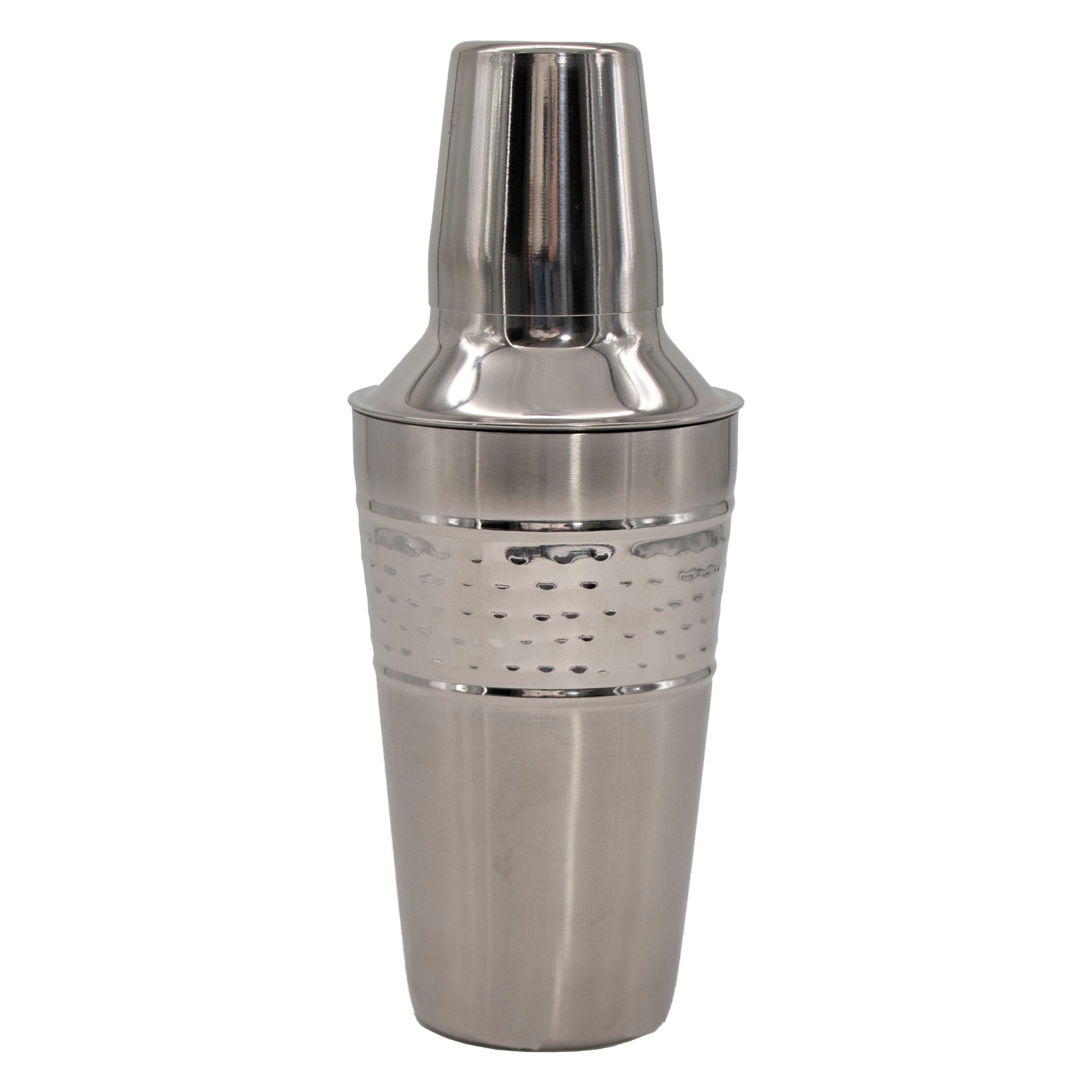 BAR BUTLER COCKTAIL SHAKER HAMMERED ST STEEL, 550ML