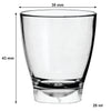 BAR BUTLER SINGLE CLEAR PLASTIC SHOT GLASS, (25ML)