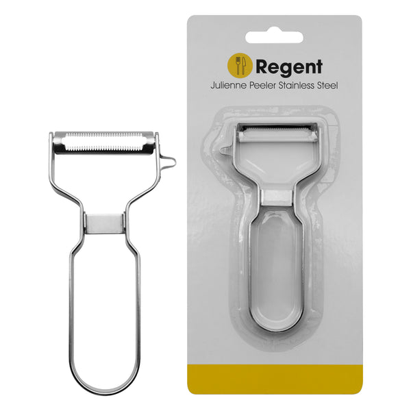 REGENT KITCHEN SERRATED PEELER STAINLESS STEEL, 131MM