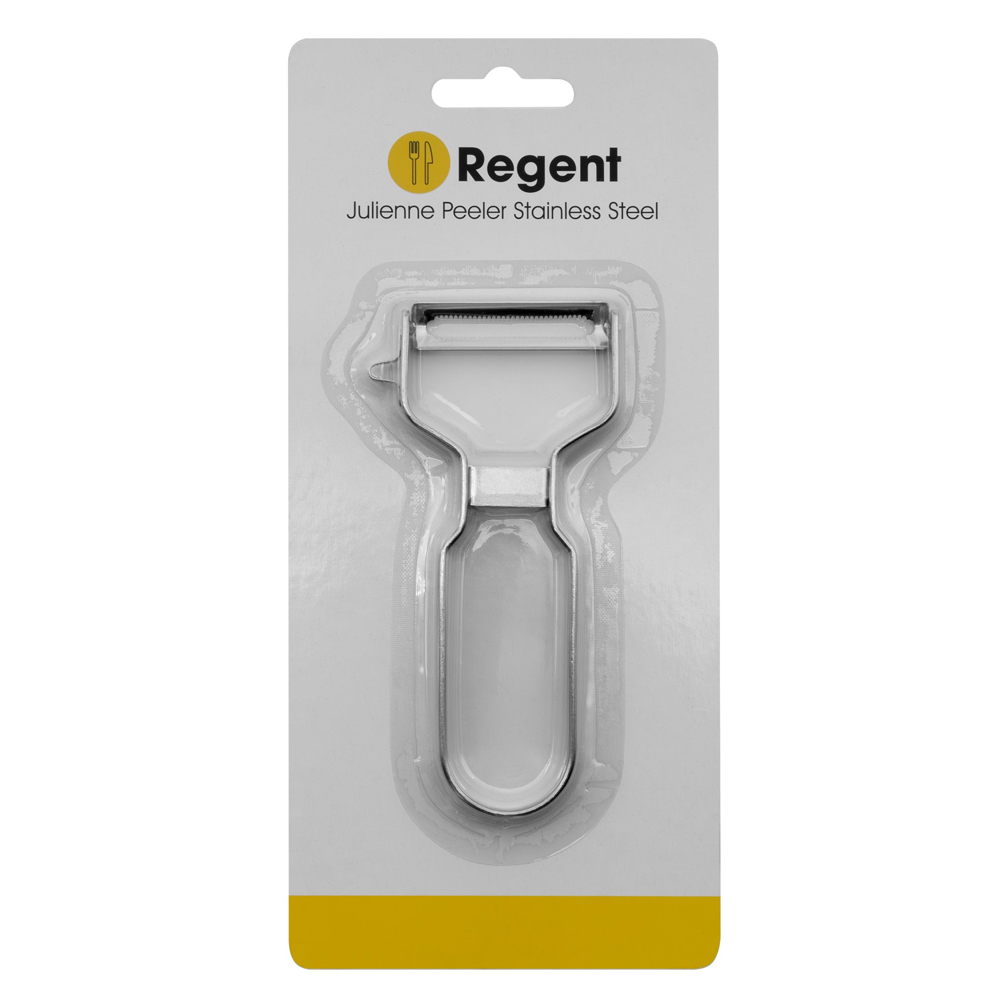 REGENT KITCHEN SERRATED PEELER STAINLESS STEEL, 131MM