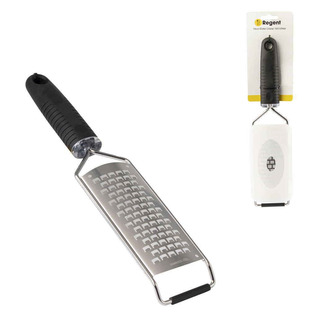 REGENT KITCHEN MICRO GRATER COARSE 18/8 STAINLESS STEEL, (300X65X20MM)