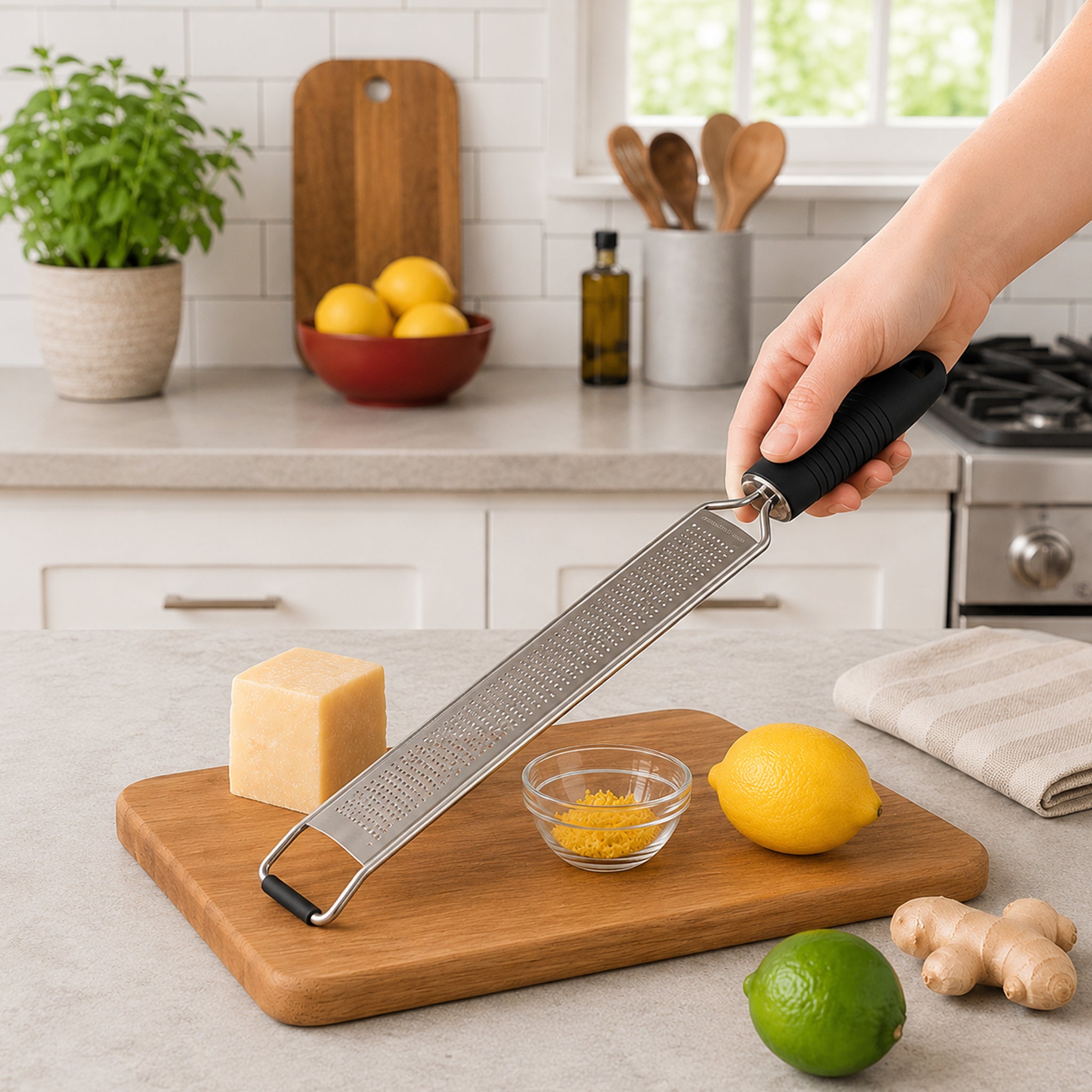 REGENT KITCHEN MICRO GRATER NARROW 18/8 STAINLESS STEEL, 385MM