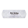 BAR BUTLER 10 CLEAR PLASTIC SHOT GLASSES 25ML ON A TRAY 11PCS SET