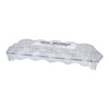BAR BUTLER 10 CLEAR PLASTIC SHOT GLASSES 25ML ON A TRAY 11PCS SET