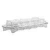 BAR BUTLER 10 CLEAR PLASTIC SHOT GLASSES ON A TRAY 11PK, 25ML