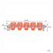 BAR BUTLER COLOURED PLASTIC SHOT GLASSES 10 ON TRAY (1 COLOUR PER TRAY), 25ML (275X95X45MM)