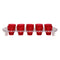 BAR BUTLER COLOURED PLASTIC SHOT GLASSES 10 ON TRAY (1 COLOUR PER TRAY), 25ML (275X95X45MM)