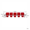 BAR BUTLER COLOURED PLASTIC SHOT GLASSES 10 ON TRAY (1 COLOUR PER TRAY), 25ML (275X95X45MM)