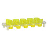 BAR BUTLER 10 COLOURED PLASTIC SHOT GLASSES 25ML ON A TRAY 11PCS SET, (1 COLOUR PER TRAY)