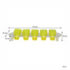 BAR BUTLER 10 COLOURED PLASTIC SHOT GLASSES 25ML ON A TRAY 11PCS SET, (1 COLOUR PER TRAY)
