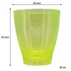 BAR BUTLER COLOURED PLASTIC SHOT GLASSES ON TRAY (1 COLOUR PER TRAY) 10 PACK, 25ML (270X95X45MM)