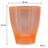 BAR BUTLER 10 COLOURED PLASTIC SHOT GLASSES 25ML ON A TRAY 11PCS SET, (1 COLOUR PER TRAY)