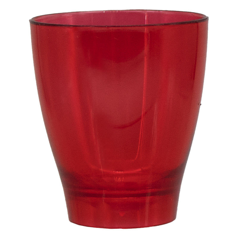 BAR BUTLER COLOURED PLASTIC SHOT GLASSES 10 ON TRAY (1 COLOUR PER TRAY), 25ML (275X95X45MM)