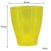 BAR BUTLER COLOURED PLASTIC SHOT GLASSES ON TRAY (1 COLOUR PER TRAY) 10 PACK, 25ML (270X95X45MM)