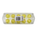 BAR BUTLER 10 COLOURED PLASTIC SHOT GLASSES ON A TRAY 11PK (1 COLOUR PER TRAY), 25ML - 35MM DIA