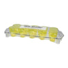 BAR BUTLER 10 COLOURED PLASTIC SHOT GLASSES 25ML ON A TRAY 11PCS SET, (1 COLOUR PER TRAY)
