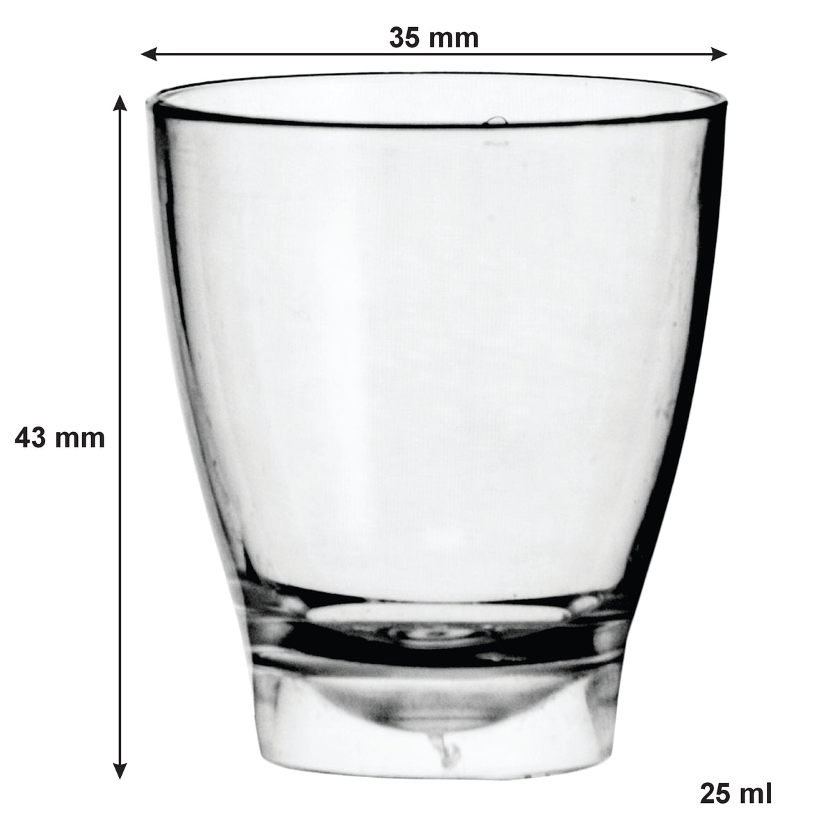 BAR BUTLER 6 ASST. COLOURED PLASTIC SHOT GLASSES ON A BLACK TRAY 7PK, 25ML