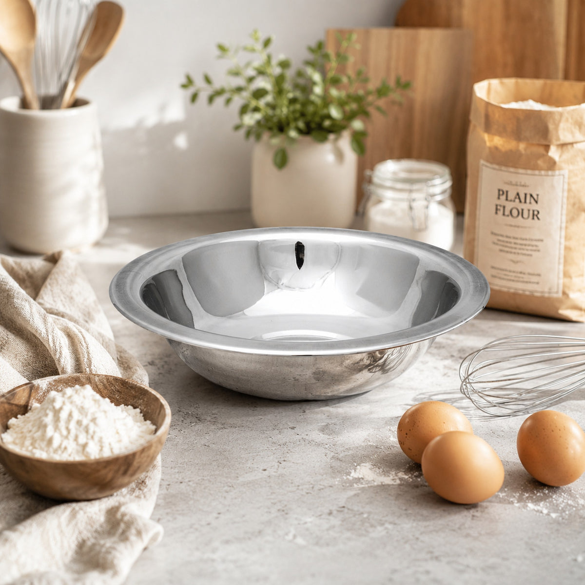 REGENT REGULAR MIXING BOWL STAINLESS STEEL LARGE, 1.4LT