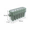 REGENT 6 SAGE ICE LOLLY MOULDS IN A PLASTIC HOLDER WITH HANDLES, 230X77MM