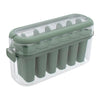 REGENT 6 SAGE ICE LOLLY MOULDS IN A PLASTIC HOLDER WITH HANDLES, 230X77MM