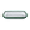 REGENT 6 ICE LOLLY MOULDS IN A SAGE COLOUR PLASTIC HOLDER WITH 2 HANDLES, 230X77MM