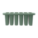 REGENT 6 SAGE ICE LOLLY MOULDS IN A PLASTIC HOLDER WITH HANDLES, 230X77MM