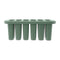 REGENT 6 SAGE ICE LOLLY MOULDS IN A PLASTIC HOLDER WITH HANDLES, 230X77MM