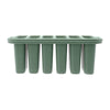 REGENT 6 SAGE ICE LOLLY MOULDS IN A PLASTIC HOLDER WITH HANDLES, 230X77MM