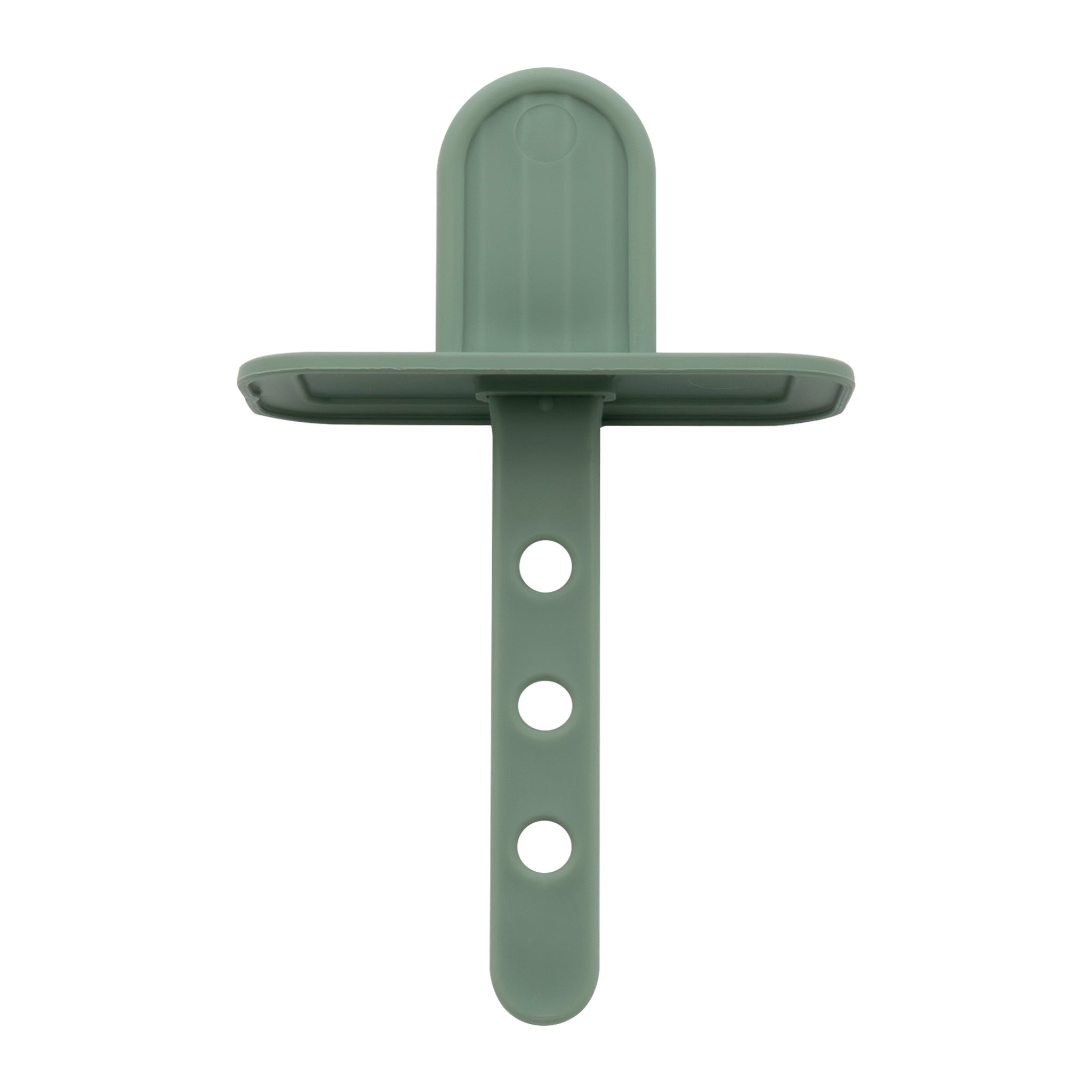 REGENT 6 ICE LOLLY MOULDS IN A SAGE COLOUR PLASTIC HOLDER WITH 2 HANDLES, 230X77MM