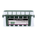 REGENT 6 SAGE ICE LOLLY MOULDS IN A PLASTIC HOLDER WITH HANDLES, 230X77MM