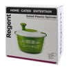 REGENT KITCHEN SALAD SPINNER PLASTIC GREEN AND WHITE, 245MM DIA