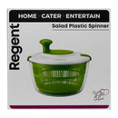 REGENT SALAD SPINNER PLASTIC GREEN AND WHITE, 245MM DIA
