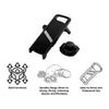 REGENT MULTI-FUNCTIONAL VEGETABLE SLICER BLACK ABS PLASTIC AND ST STEEL, 400X170MM