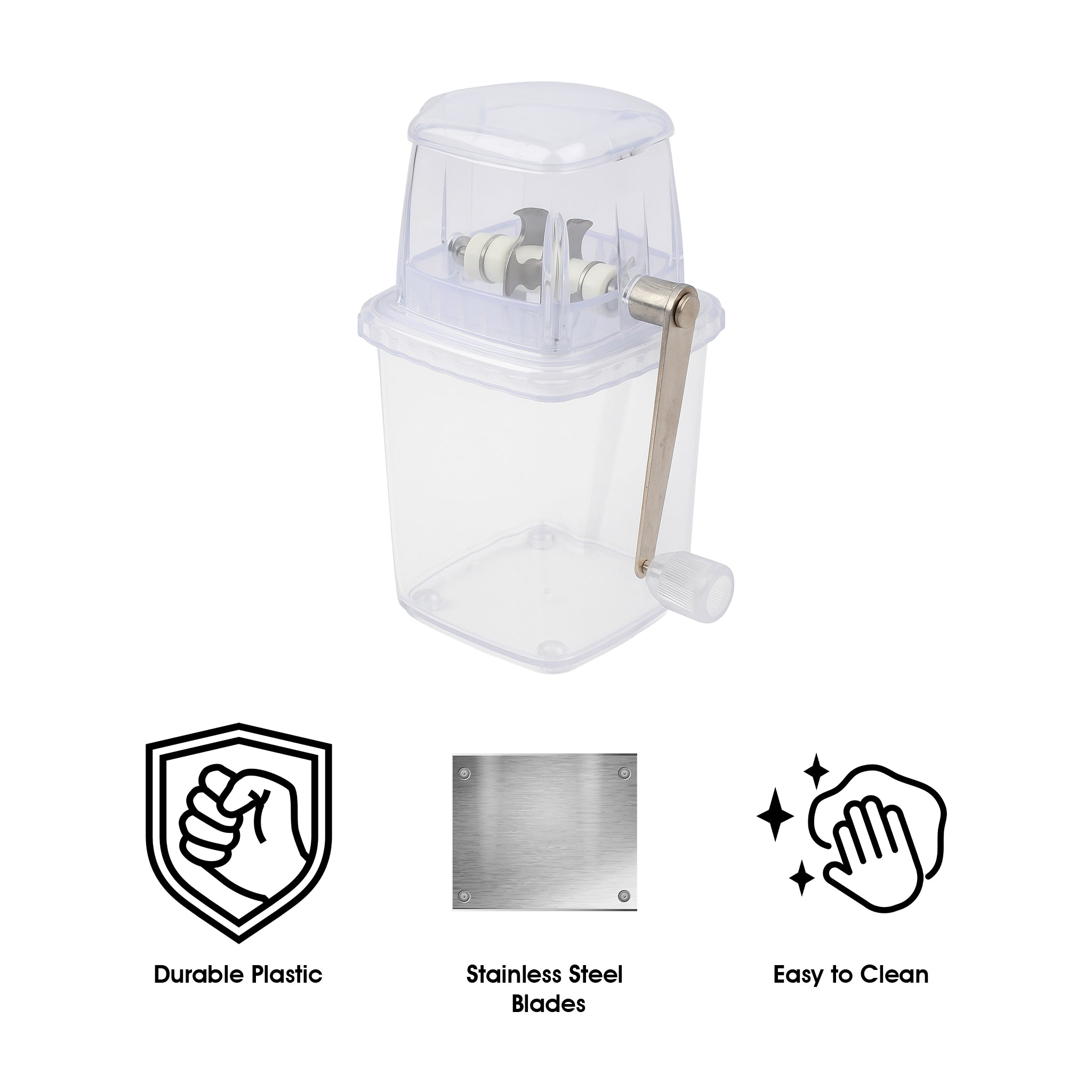 BAR BUTLER ICE CRUSHER PLASTIC AND STAINLESS STEEL
