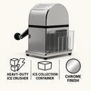 BAR BUTLER HEAVY DUTY ICE CRUSHER WITH CHROME BODY