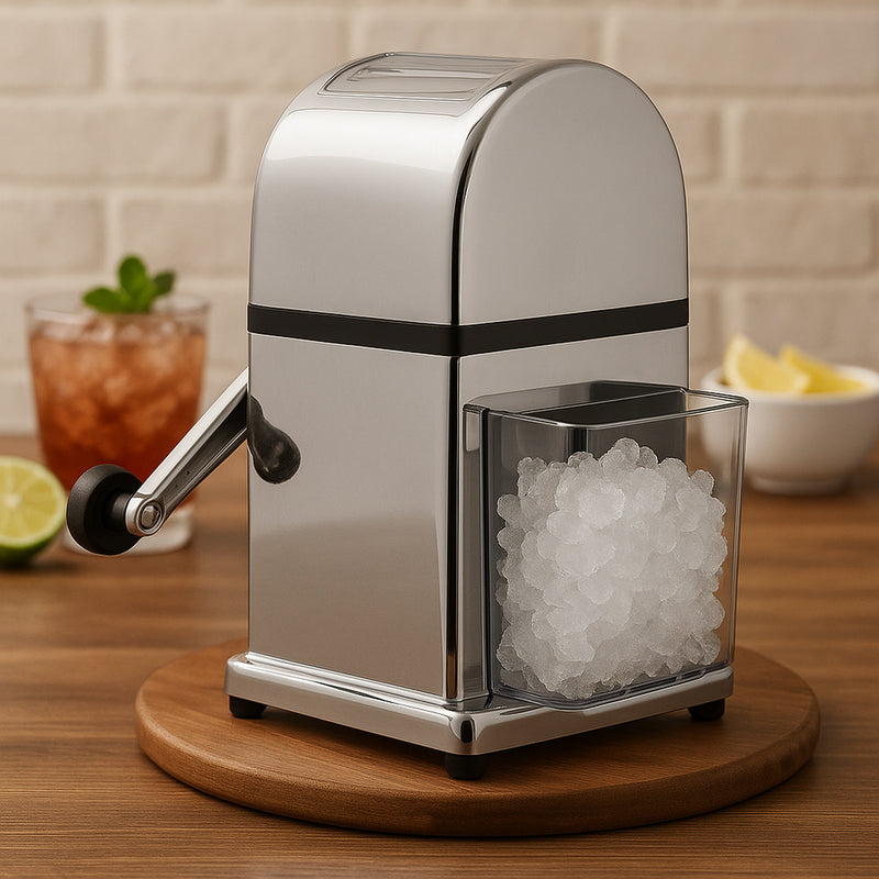 BAR BUTLER HEAVY DUTY ICE CRUSHER WITH CHROME BODY