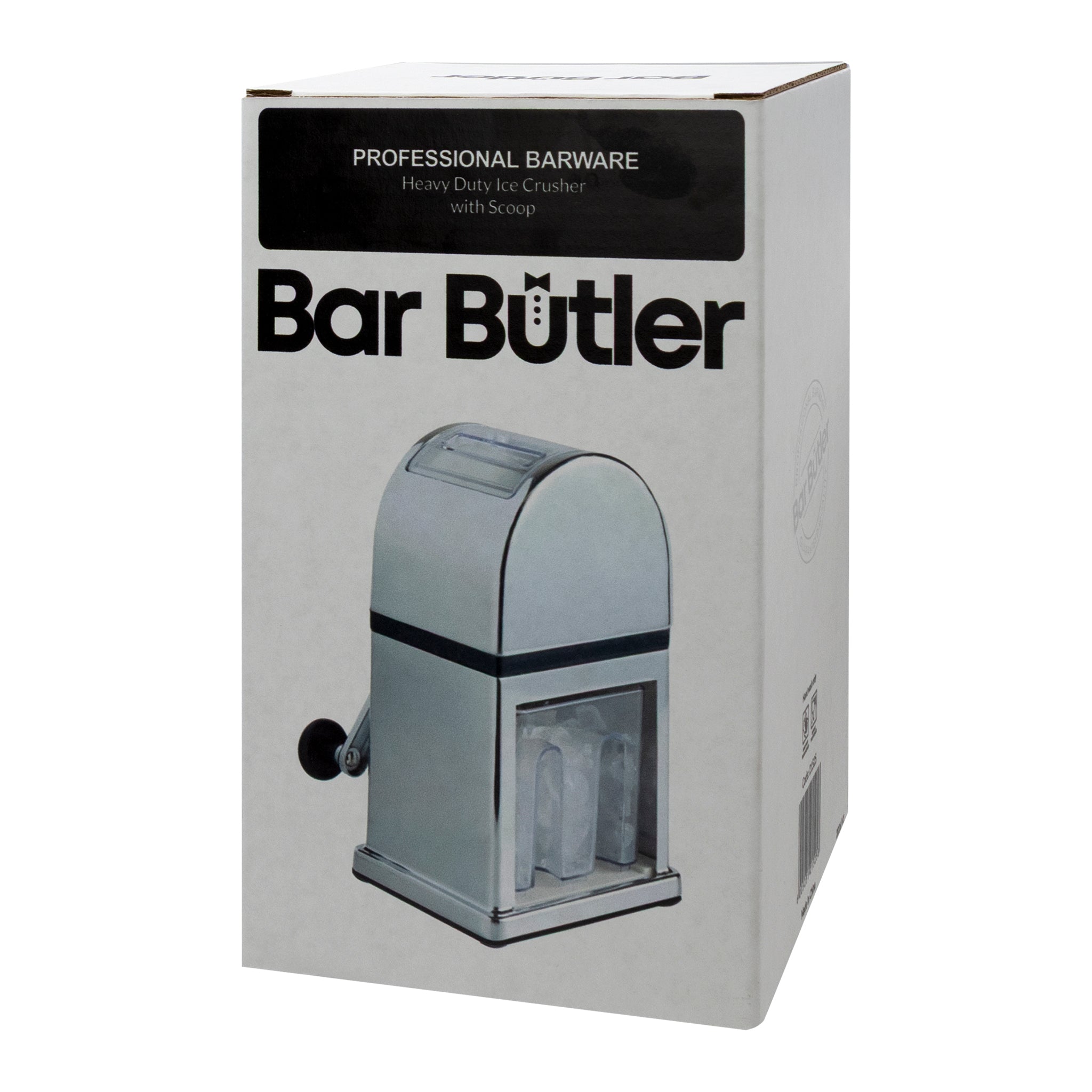 BAR BUTLER HEAVY DUTY ICE CRUSHER WITH CHROME BODY